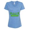 Women's Snow Heather Jersey V-Neck T-Shirt Thumbnail