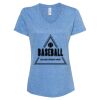 Women's Snow Heather Jersey V-Neck T-Shirt Thumbnail