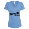 Women's Snow Heather Jersey V-Neck T-Shirt Thumbnail