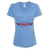 Women's Snow Heather Jersey V-Neck T-Shirt Thumbnail
