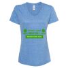 Women's Snow Heather Jersey V-Neck T-Shirt Thumbnail