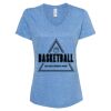 Women's Snow Heather Jersey V-Neck T-Shirt Thumbnail