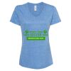 Women's Snow Heather Jersey V-Neck T-Shirt Thumbnail