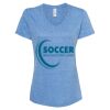 Women's Snow Heather Jersey V-Neck T-Shirt Thumbnail