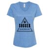 Women's Snow Heather Jersey V-Neck T-Shirt Thumbnail