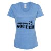 Women's Snow Heather Jersey V-Neck T-Shirt Thumbnail