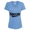 Women's Snow Heather Jersey V-Neck T-Shirt Thumbnail