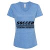 Women's Snow Heather Jersey V-Neck T-Shirt Thumbnail