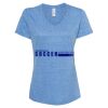Women's Snow Heather Jersey V-Neck T-Shirt Thumbnail