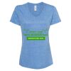 Women's Snow Heather Jersey V-Neck T-Shirt Thumbnail