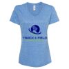 Women's Snow Heather Jersey V-Neck T-Shirt Thumbnail