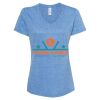 Women's Snow Heather Jersey V-Neck T-Shirt Thumbnail