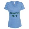 Women's Snow Heather Jersey V-Neck T-Shirt Thumbnail