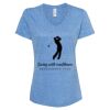 Women's Snow Heather Jersey V-Neck T-Shirt Thumbnail