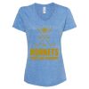 Women's Snow Heather Jersey V-Neck T-Shirt Thumbnail
