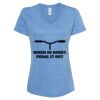 Women's Snow Heather Jersey V-Neck T-Shirt Thumbnail