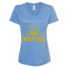 Women's Snow Heather Jersey V-Neck T-Shirt Thumbnail