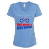 Women's Snow Heather Jersey V-Neck T-Shirt Thumbnail