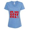 Women's Snow Heather Jersey V-Neck T-Shirt Thumbnail