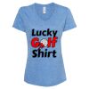 Women's Snow Heather Jersey V-Neck T-Shirt Thumbnail