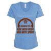 Women's Snow Heather Jersey V-Neck T-Shirt Thumbnail