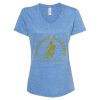 Women's Snow Heather Jersey V-Neck T-Shirt Thumbnail