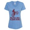Women's Snow Heather Jersey V-Neck T-Shirt Thumbnail