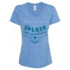 Women's Snow Heather Jersey V-Neck T-Shirt Thumbnail