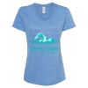 Women's Snow Heather Jersey V-Neck T-Shirt Thumbnail
