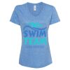 Women's Snow Heather Jersey V-Neck T-Shirt Thumbnail