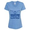 Women's Snow Heather Jersey V-Neck T-Shirt Thumbnail