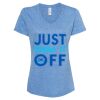 Women's Snow Heather Jersey V-Neck T-Shirt Thumbnail