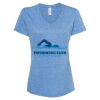 Women's Snow Heather Jersey V-Neck T-Shirt Thumbnail