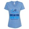 Women's Snow Heather Jersey V-Neck T-Shirt Thumbnail