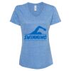 Women's Snow Heather Jersey V-Neck T-Shirt Thumbnail
