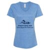 Women's Snow Heather Jersey V-Neck T-Shirt Thumbnail