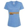 Women's Snow Heather Jersey V-Neck T-Shirt Thumbnail