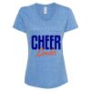Women's Snow Heather Jersey V-Neck T-Shirt Thumbnail