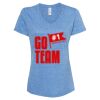 Women's Snow Heather Jersey V-Neck T-Shirt Thumbnail