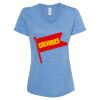 Women's Snow Heather Jersey V-Neck T-Shirt Thumbnail