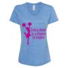 Women's Snow Heather Jersey V-Neck T-Shirt Thumbnail