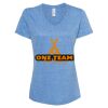 Women's Snow Heather Jersey V-Neck T-Shirt Thumbnail