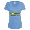 Women's Snow Heather Jersey V-Neck T-Shirt Thumbnail