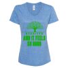 Women's Snow Heather Jersey V-Neck T-Shirt Thumbnail