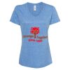 Women's Snow Heather Jersey V-Neck T-Shirt Thumbnail
