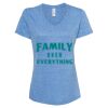 Women's Snow Heather Jersey V-Neck T-Shirt Thumbnail