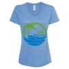 Women's Snow Heather Jersey V-Neck T-Shirt Thumbnail