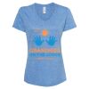 Women's Snow Heather Jersey V-Neck T-Shirt Thumbnail