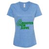 Women's Snow Heather Jersey V-Neck T-Shirt Thumbnail