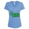 Women's Snow Heather Jersey V-Neck T-Shirt Thumbnail